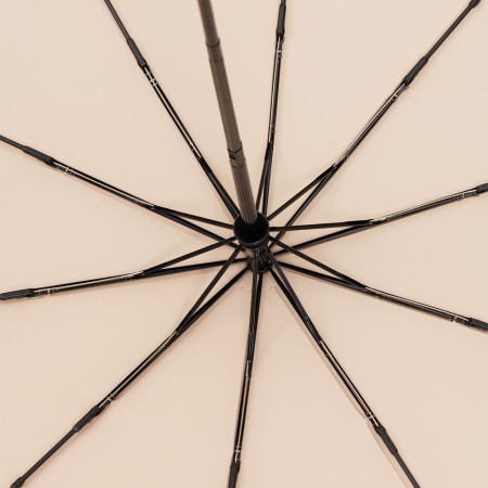 Зонт складной Cloudburst в подарочной упаковке, бежевый