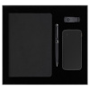 Набор подарочный Solution Prestige Quadro (ежедневник, внешний аккумулятор, флеш-накопитель, ручка), чёрный