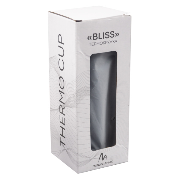 Термокружка Bliss пластик/металл, 460 мл, белый