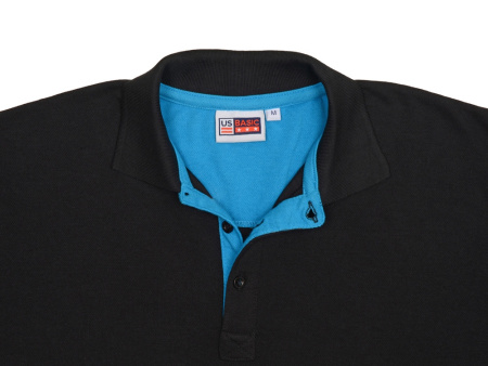 Рубашка поло Solo мужская, аква