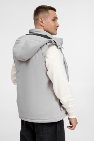 Жилет унисекс Sfera, светло-серый, размер 4XL