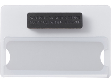 Бейдж с загибушкой(литой) 90х60мм, белый