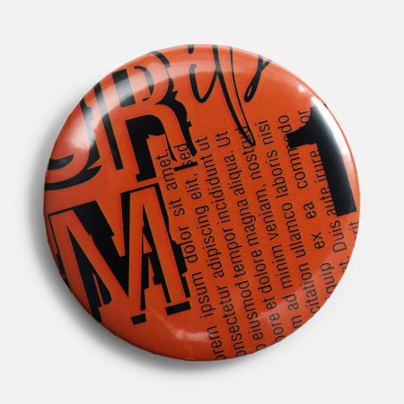 Значок закатной Pinback Print