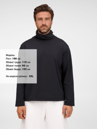 Лонгслив из бифлекса Morfiss, черный, размер XL/XXL