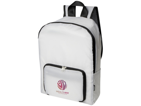 Складной рюкзак EcoFold объемом 15 л из переработанного ПЭТ-пластика - Белый