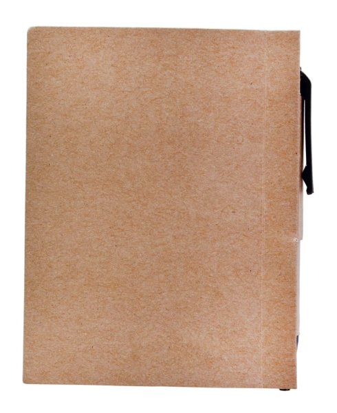 Мини-блокнот Eco Light с ручкой с черными элементами