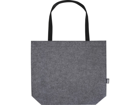 Эко-сумка фетровая Felta с широким дном , серый
