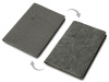 Двустороннее портфолио из рпет-фетра и искусственной кожи Felt, серый