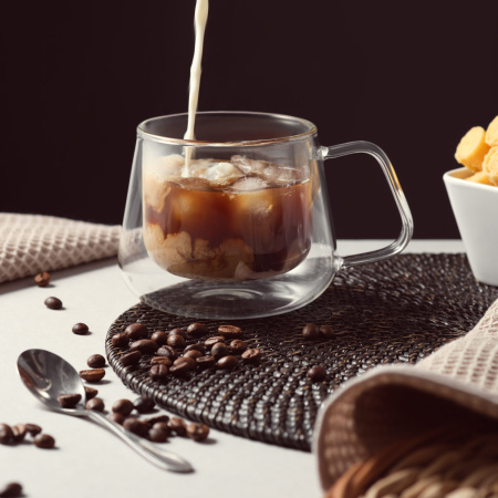 Кружка стеклянная с двойными стенками Дольче (Dolce)