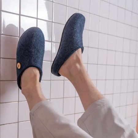 Домашние валенки Step, темно-синие (индиго), размер 38