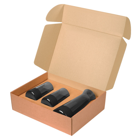 Подарочный набор декантер + 2 высоких стакана Блэк Эдишн (Black Edition), черный