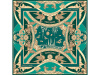 Платок Казань Драгоценная изумрудный