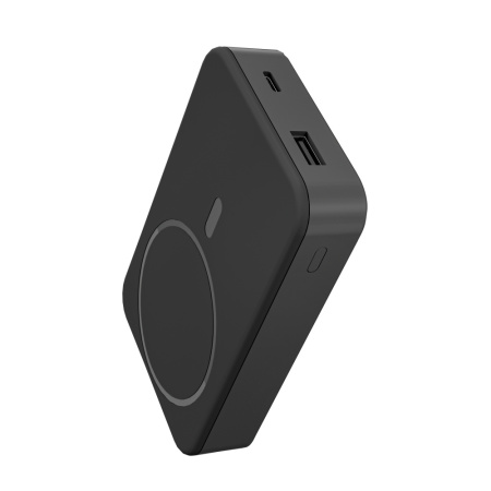 Аккумулятор "Hank" с функцией беспроводной зарядки, 10 000 mAh (Чёрный)