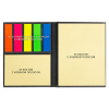 Набор цветных бумажных стикеров Stick and Fun в твердом переплете, 50 листов в блоке, размер 8*10,5*1 см, черный