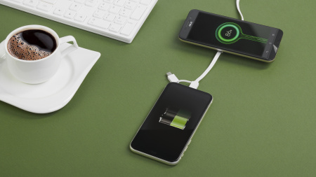 Кабель "Energy" с функцией беспроводного зарядного устройства Кабель "Energy" с функцией беспроводного зарядного устройства