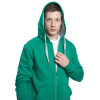 New Gen Толстовка-кенгуру (худи) с капюшоном на молнии 320 г/м² зеленый XS