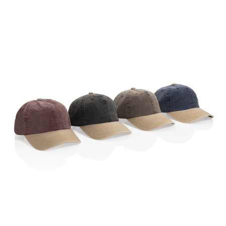 Бейсболка BEAU AWARE™ из двухцветной хлопковой саржи, 6 клиньев, 270 г/м²