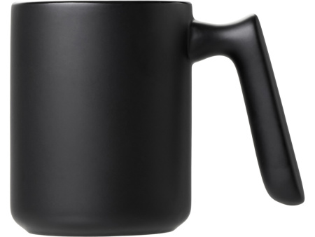 Кружка матовая с прямой ручкой Axio, 360 мл, черный