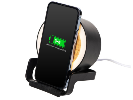 Портативная колонка c функцией беспроводной зарядки Eclipse, 5 Вт / 10 Вт Портативная колонка c функцией беспроводной зарядки Eclipse, 5 Вт / 10 Вт