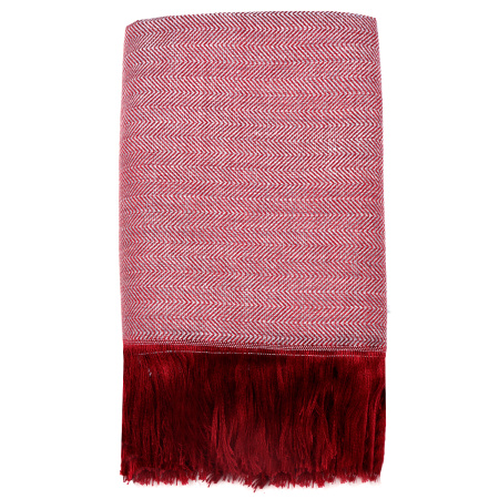 Плед полушерстяной COMFORT, бордовый