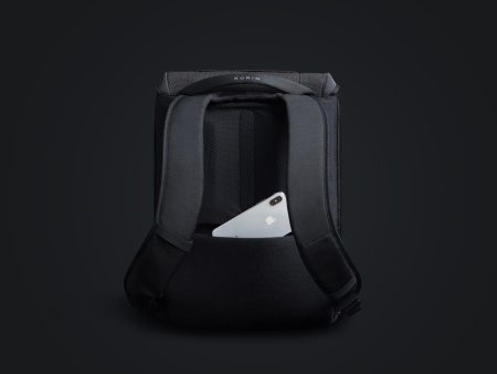 Водостойкий антикражный рюкзак Clickpack для ноутбука 15.6, черный