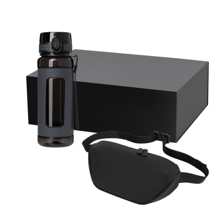 Подарочный набор Vector, Madrid, черный (сумка cross body, бутылка) Подарочный набор Vector, Madrid, черный (сумка cross body, бутылка)