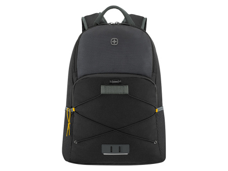 Рюкзак WENGER Trayl 15.6, чёрный, переработанный ПЭТ, 34 x 20 x 45 см, 22 л.