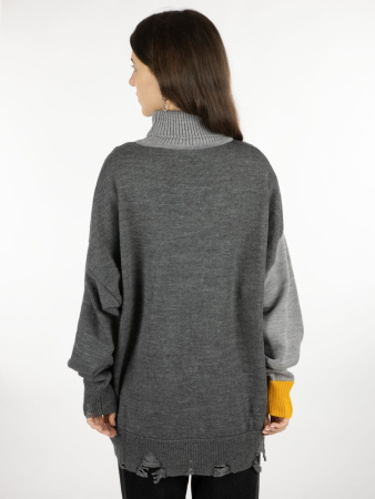 Свитер оверсайз Tricksy Net Grunge на заказ, полушерсть, размер L/XL