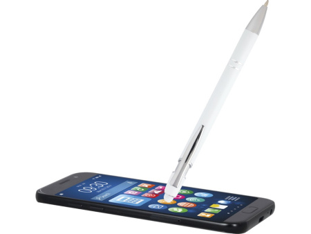 Ручка шариковая с серебристой отделкой Kish