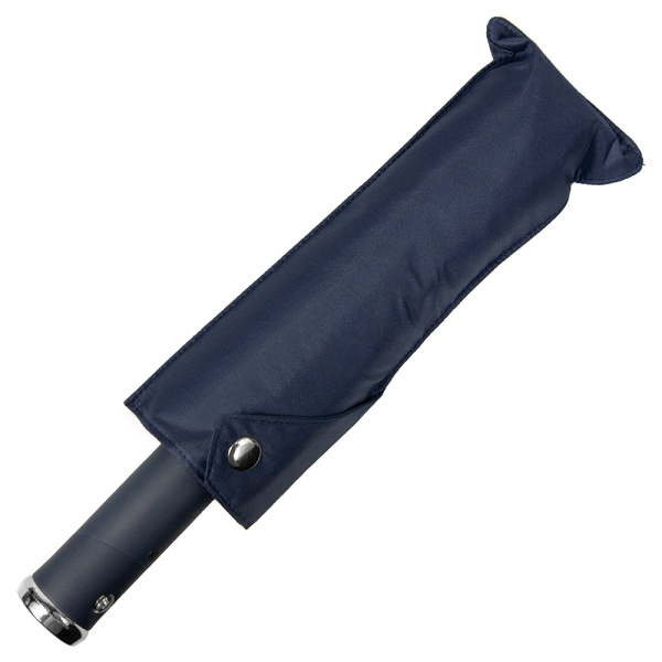 Зонт складной автоматический, Forest Lotus Flashlight, диаметр 100 см, радиус 23 дюйма, 9 панелей, в подарочной коробке, темно-синий