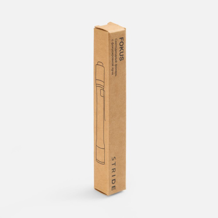 Фонарик с фокусировкой луча Fokus, серо-синий