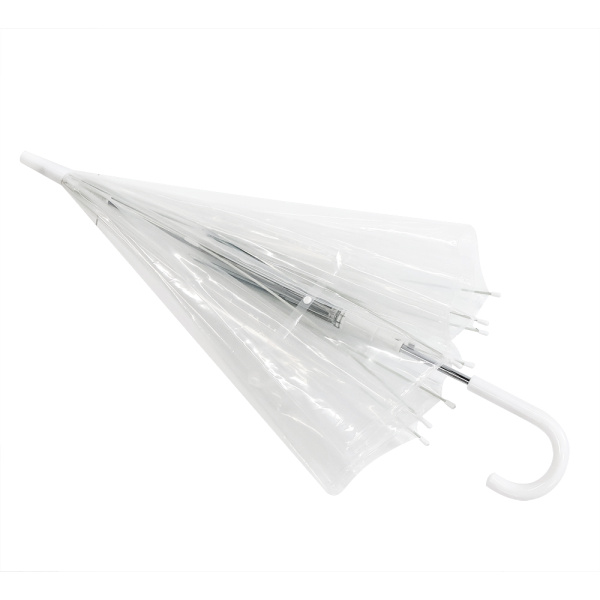 Зонт-трость Klar с прозрачным куполом, белый