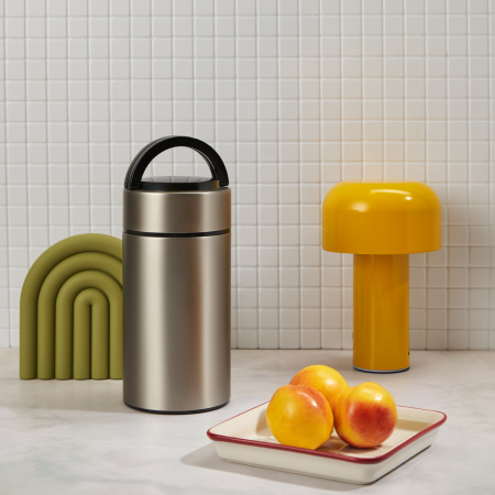 Термос для еды Бенто (Bento), серебряный