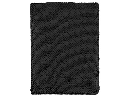 Блокнот с пайетками Fashion, черный