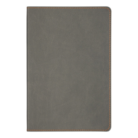 Ежедневник Flexy Latte Color А5, серый с голубым срезом, недатированный, в гибкой обложке
