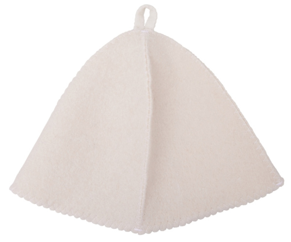 Шапка для бани и сауны Healing, белая