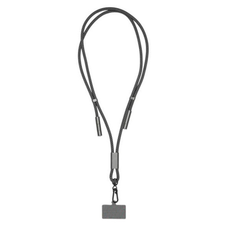 Шнурок-держатель для телефона с зарядным кабелем USB-C на USB-C/Lightning Lany Eco Charge, серый