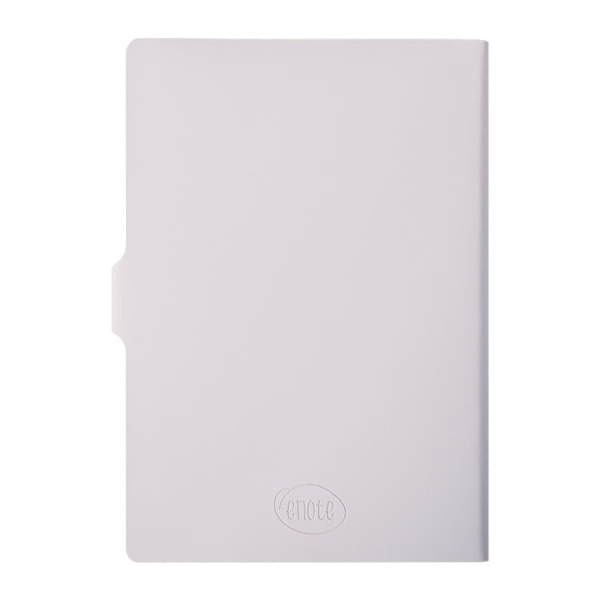 Ежедневник недатированный Stellar, А5, белый, кремовый блок  в линейку, с зеленым обрезом