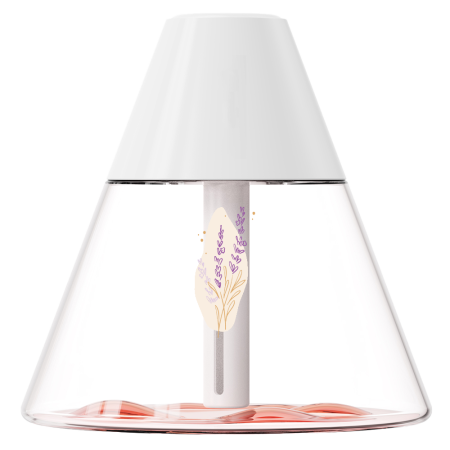 Светодиодный USB увлажнитель-аромадиффузор Cone, белый