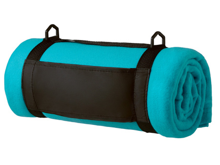 Плед Нежность с плечавым ремнем, светло-голубой