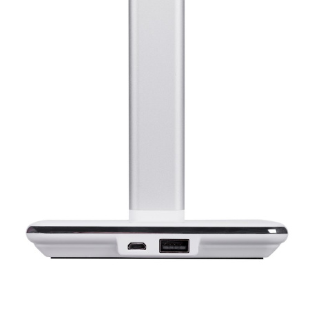 Настольная лампа с беспроводной зарядкой Power Spot, белая Настольная лампа с беспроводной зарядкой Power Spot, белая