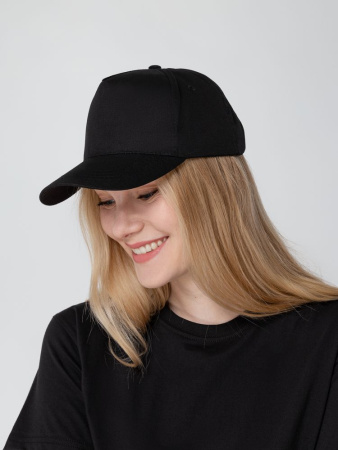 Бейсболка Promo, черная Бейсболка Promo, черная