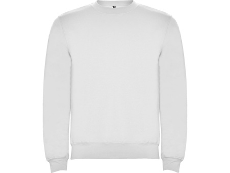 Свитшот с начесом Clasica унисекс, белый