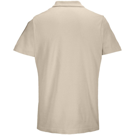Рубашка поло унисекс Pulse, бежевая (льняная), размер S