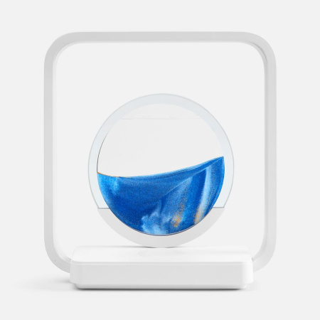 Интерьерный светильник с беспроводной зарядкой Sandflow, белый Интерьерный светильник с беспроводной зарядкой Sandflow, белый