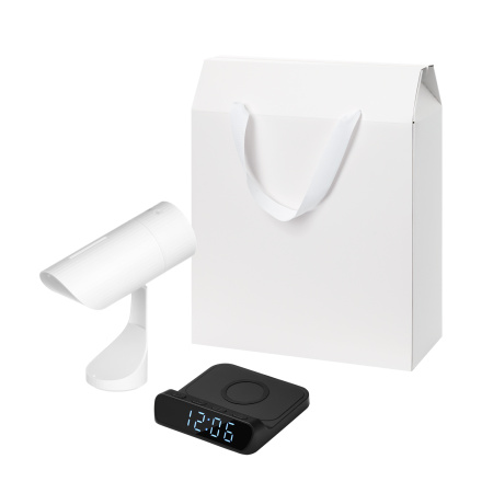 Подарочный набор Призма, Ригель (Prisma, Rigel), черный (увлажнитель воздуха, зарядное устройство)