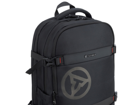 Рюкзак TORBER VOYAGE с отделением для ноутбука 18'', черный, полиэстер 900D, 34х16х47 см, 20 л