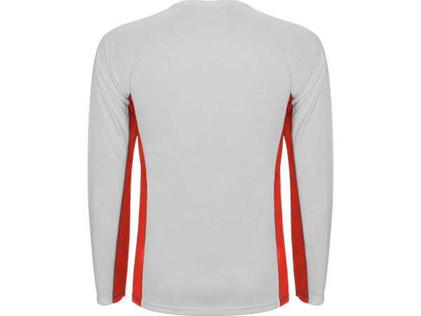 Футболка Shanghai  мужская с длинным рукавом, белый/красный