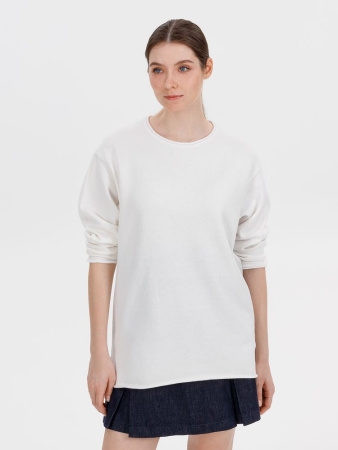 Лонгслив унисекс Siluetti Fuori, молочно-белый, размер S/M