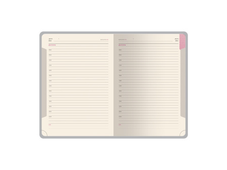 Ежедневник недатированный с индексами А5 Prime, бордовый